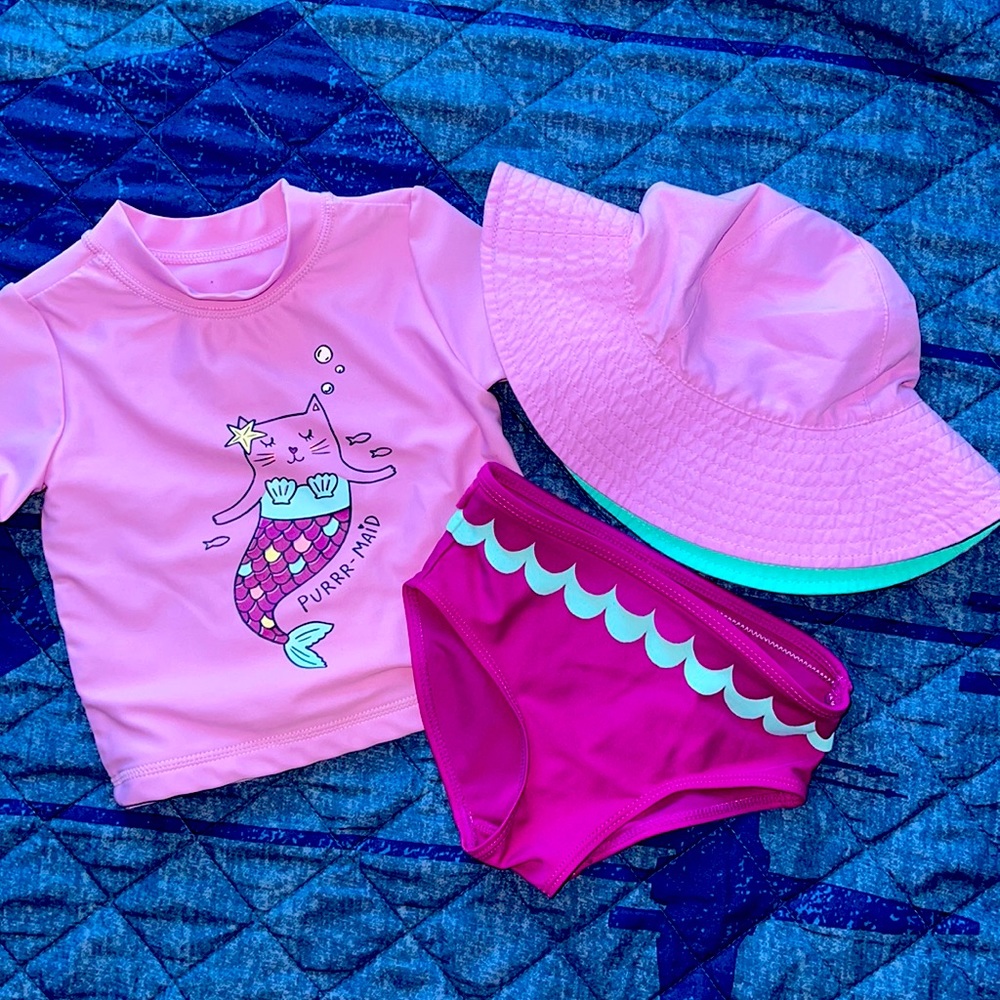 Purple swim suit